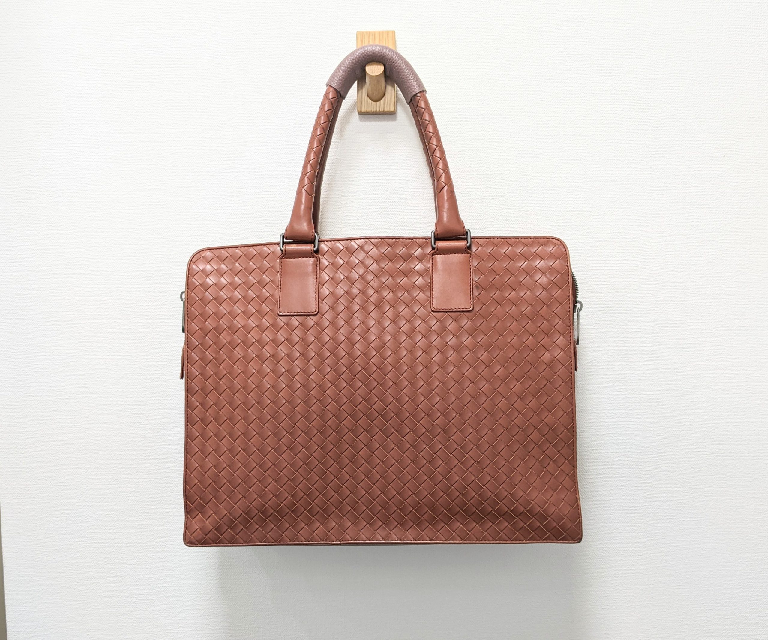 BOTTEGA VENETA,イントレチャート,ブリーフケース,ライトブラウン,バッグ,ビジネス