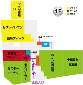 南越谷店、案内図