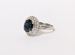 Pt900,プラチナ,サファイヤ,ダイヤモンド,メレダイヤ,リング,指輪,アクセサリー,ジュエリー,色石