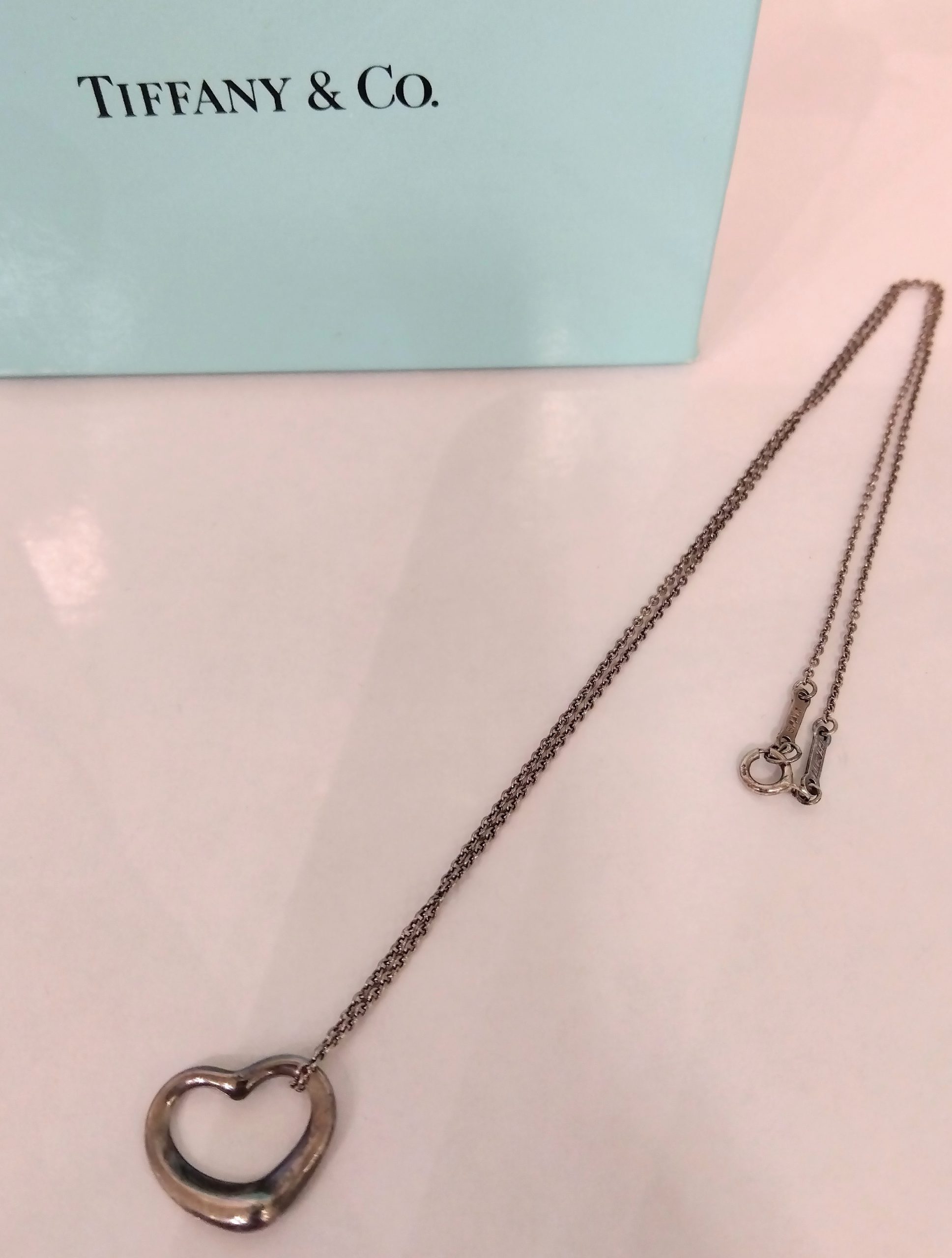 Tiffany,ティファニー,オープンハート,シルバーネックレス,箱付き