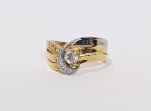 K18,Pt900,リング,指輪,ダイヤモンド,メレダイヤ,コンビ,買取,アクセサリー,ジュエリー,貴金属