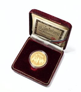 1988年 ソウル オリンピック金貨 貴金属（純金・K24・18金・K18・14金・K14・プラチナ・シルバー・銀など）のメダルをお買取り致しました！　買取専門店源　ミーナ津田沼店