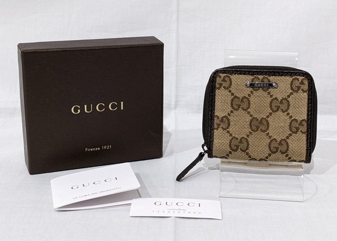 GUCCI,GGキャンバス,コインケース