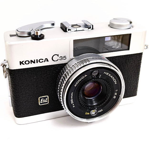 KONICA,コニカ,C35,E&L,f=38mm,1:2.8,フィルムカメラ