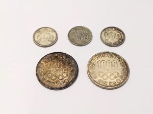 オリンピック1000円銀貨,100円銀貨,稲穂