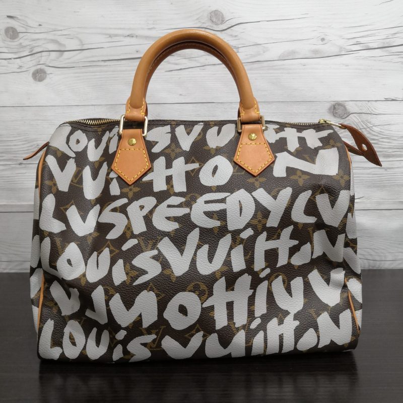 ルイヴィトン LOUIS VUITTON モノグラムグラフィティ スピーディ30 M92195 茶 アルジャン ハンドバッグ レディース ルイヴィトン モノグラムグラフィティ 長財布 シルバー 未使用品 LOUIS