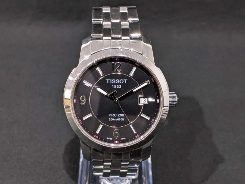 TISSOT,デイト,黒文字盤