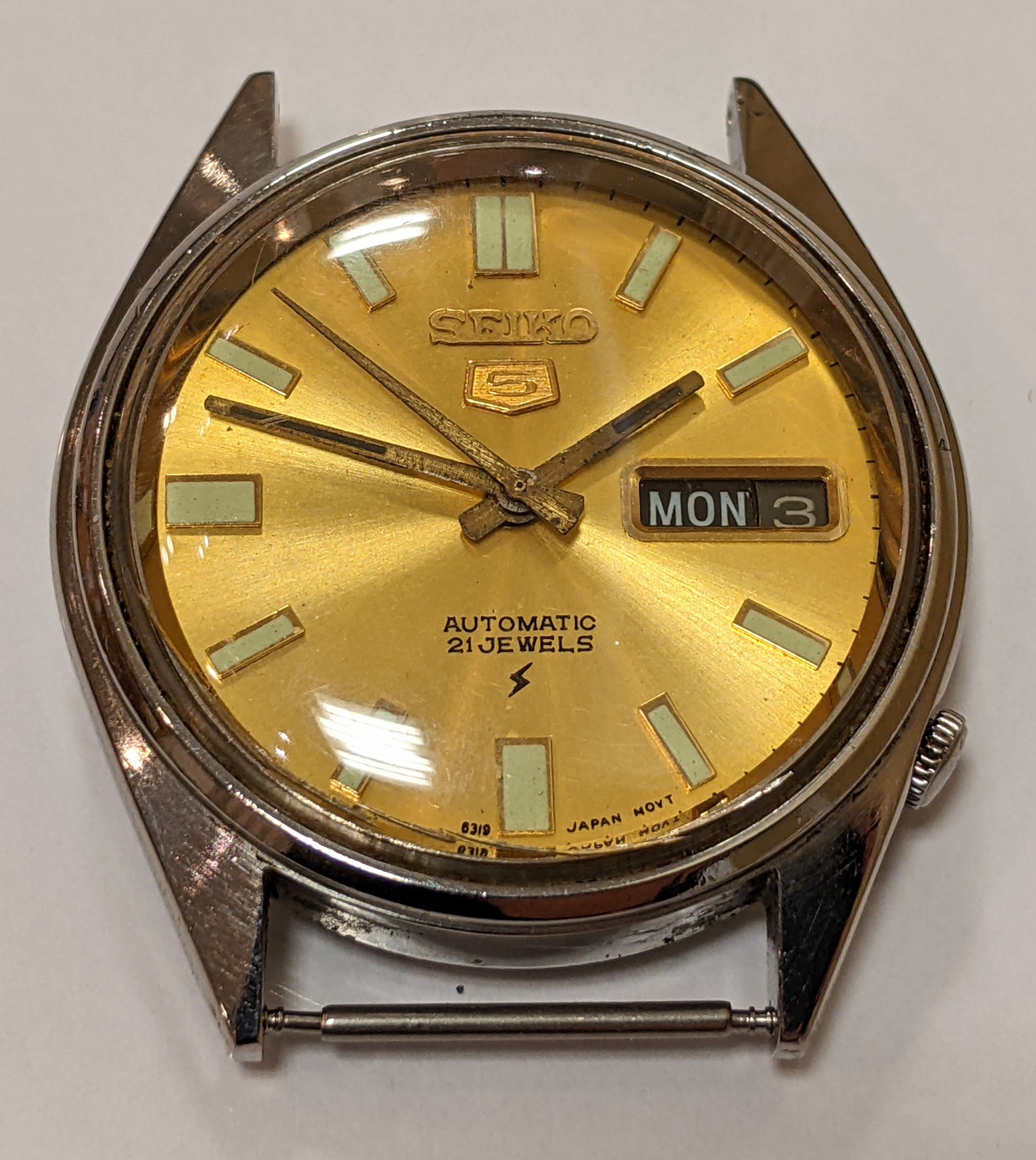 SEIKO,セイコー,オートマ,AT,腕時計,ゴールド文字盤