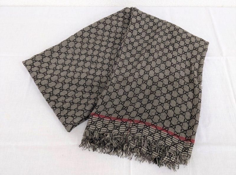 GUCCI,GG,コットンウールストール