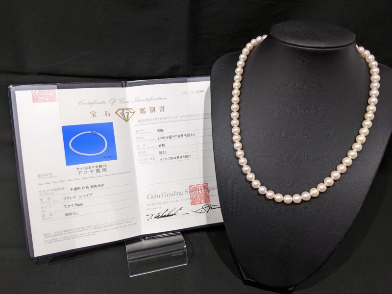 パールネックレス,アコヤ真珠,SILVER