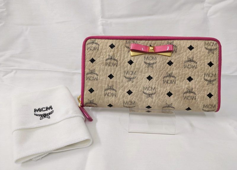 MCM,長財布,ピンク