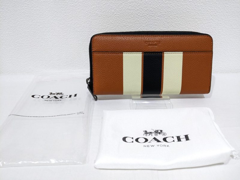 COACH,長財布,アコーディオン