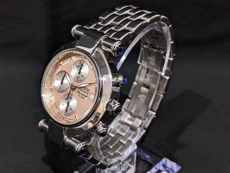 不動品 ALFREDO VERSACE アルフレッド メンズ腕時計 クロノグラフ 