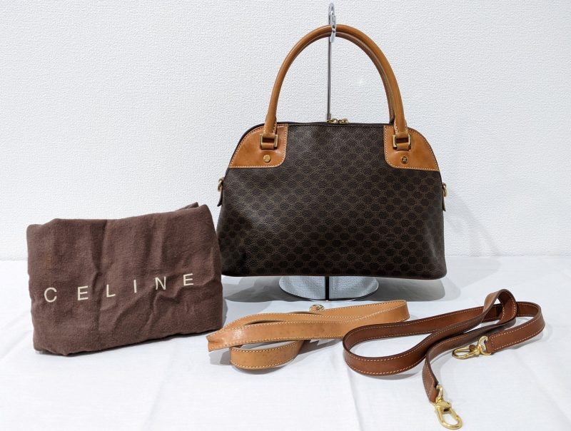 CELINE,ハンドバッグ,マカダム柄
