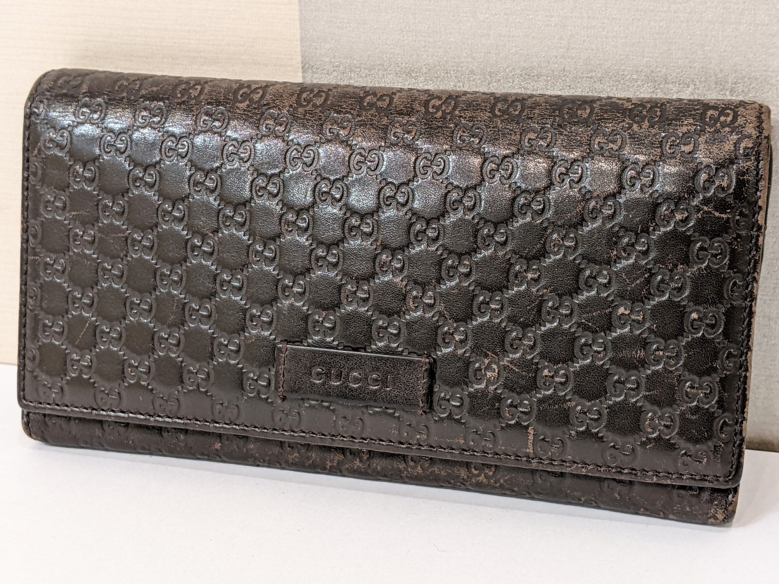 GUCCI,グッチ,マイクロ,グッチシマ,長財布,ブランド小物,ブランド財布,ウォレット