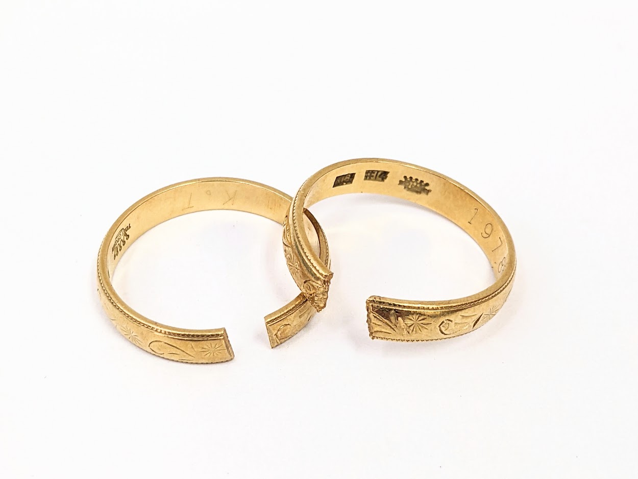 指輪,結婚指輪,切れた指輪