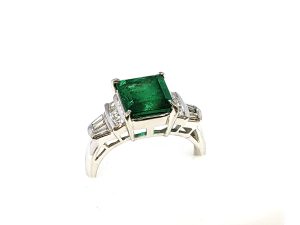 プラチナ,リング,エメラルド