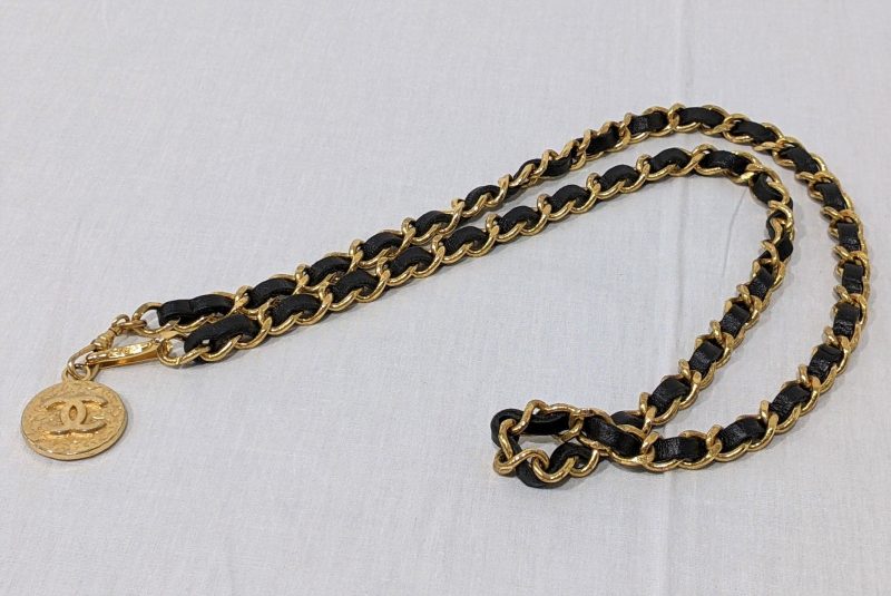 CHANEL,チェーンベルト,レザー