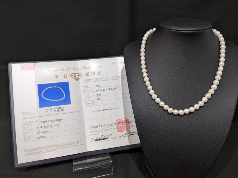 アコヤ真珠,ネックレス,セミラウンドシェイプ