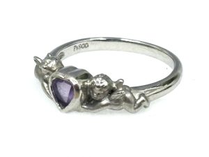 プラチナ,リング,アメジスト