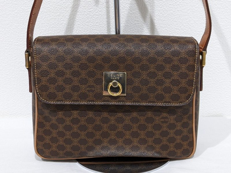 CELINE,ショルダーバッグ,マカダム柄