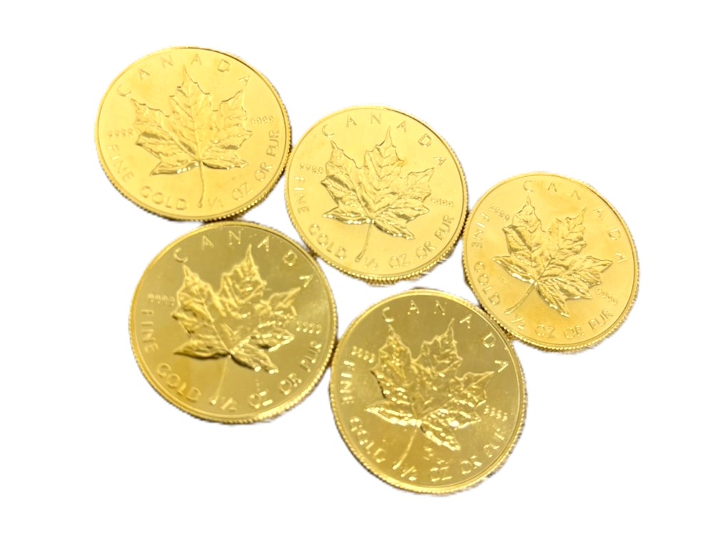 K24,メイプルリーフ,金貨