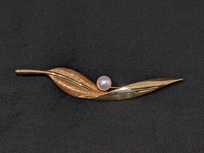MIKIMOTO,K18,ブローチ