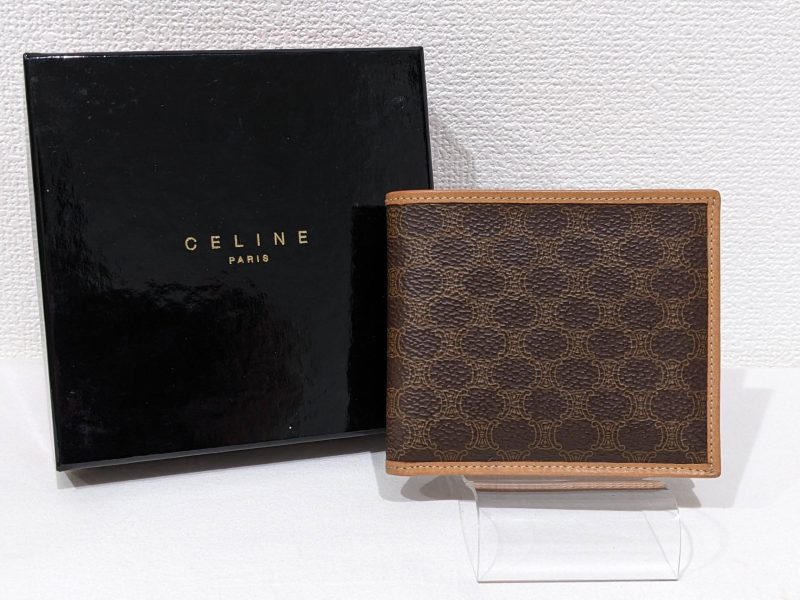 CELINE,二つ折り財布,マカダム柄