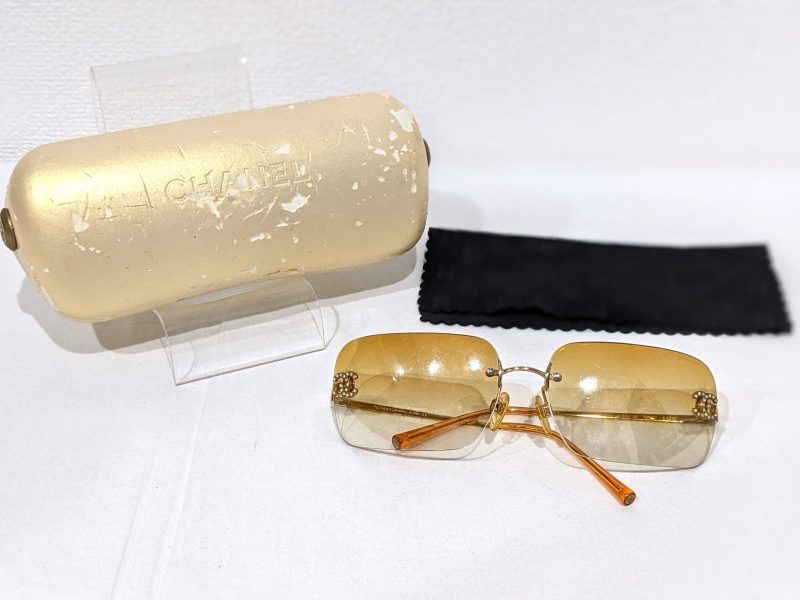 CHANEL,オレンジ系,サングラス