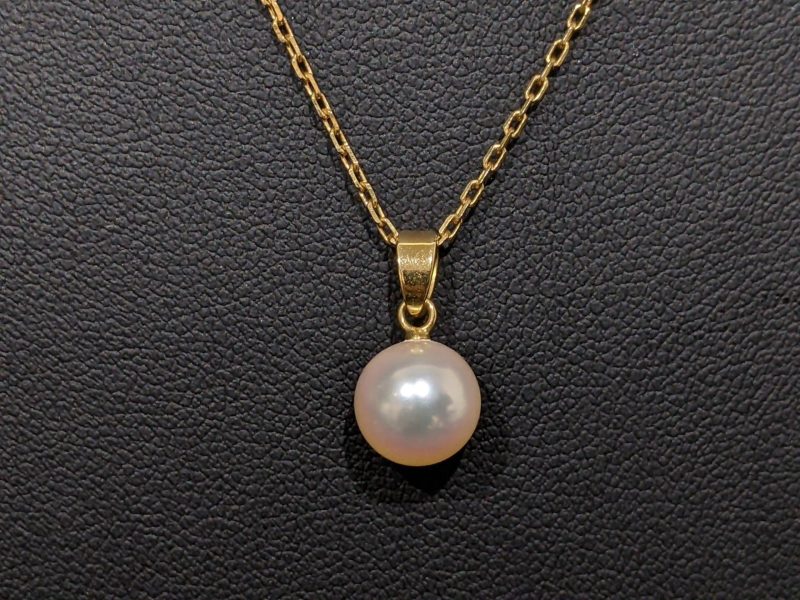 MIKIMOTO,1Pパールネックレス,K18