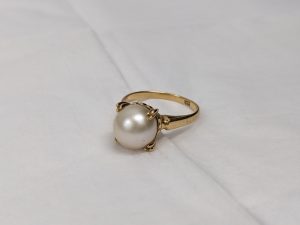 パール付き,K18,リング,君津,買取