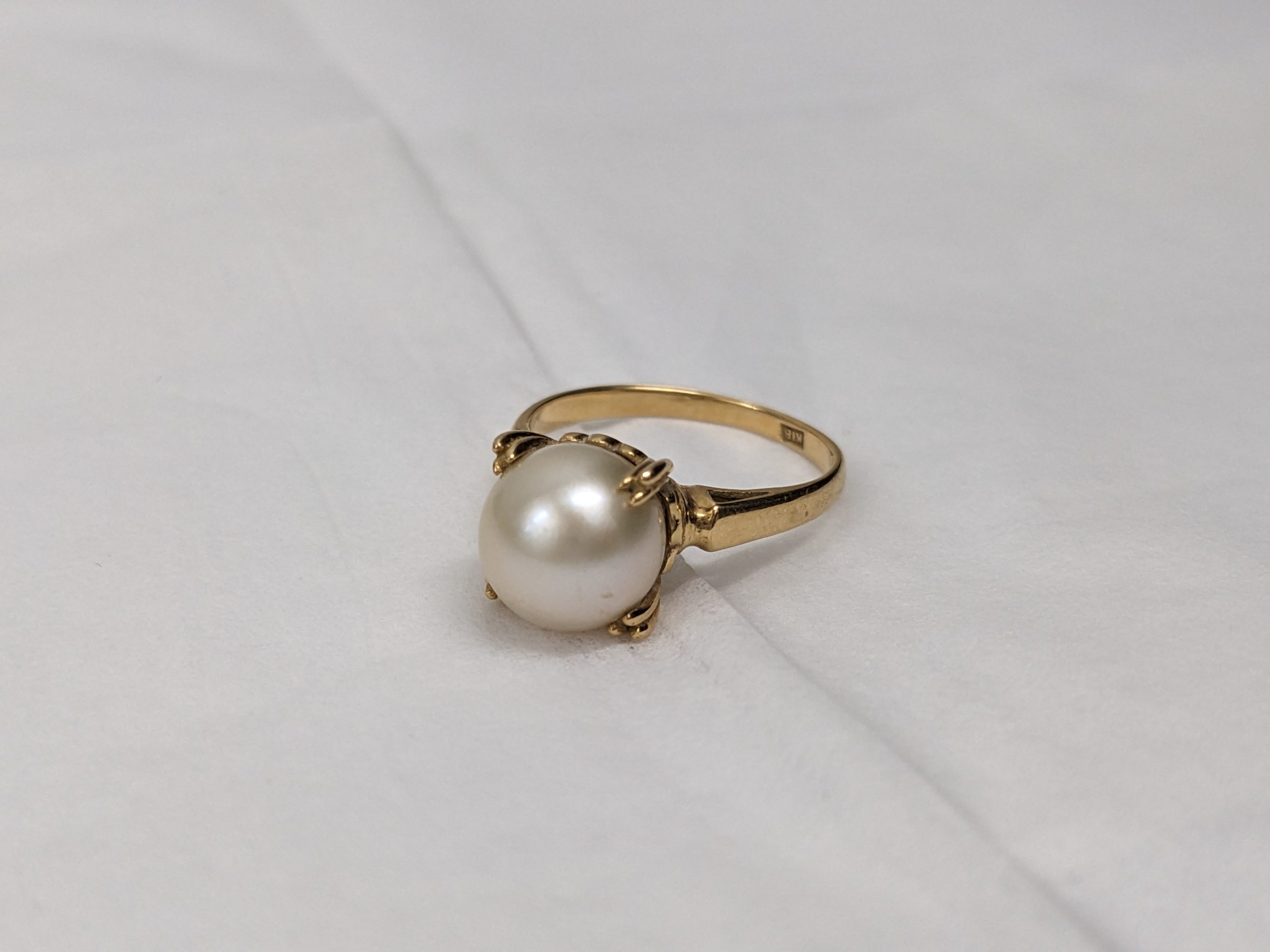 パール付き,K18,リング,君津,買取