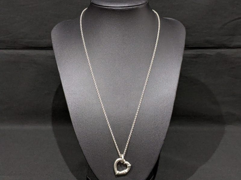 GUCCI,バンブー,ハートネックレス