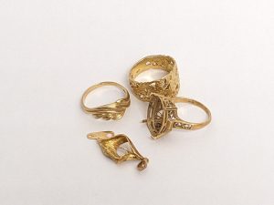 金,アクセサリー,石