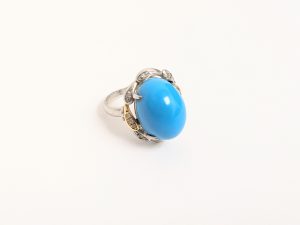 ターコイズ,プラチナ,リング