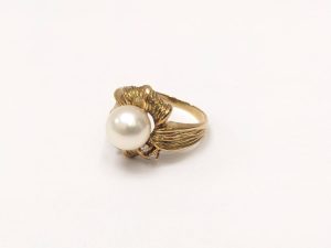 K18,リング,パール