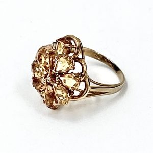 K18石付リング,色石,リング