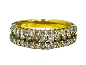 18金,指輪,メレダイヤ