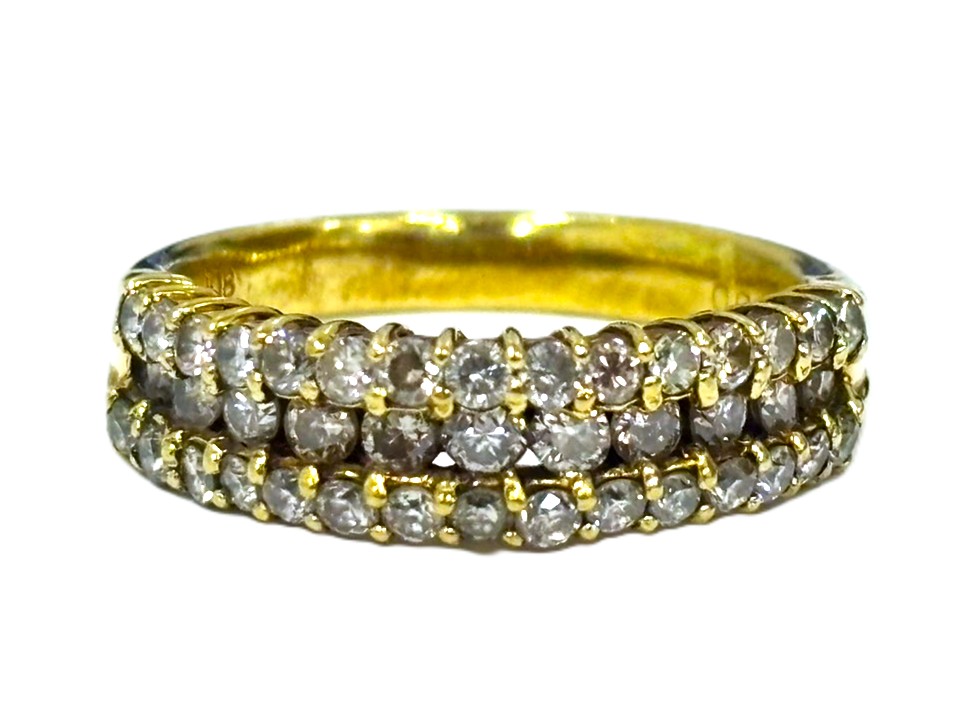 18金,指輪,メレダイヤ