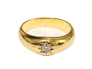 K18,ダイヤ,リング