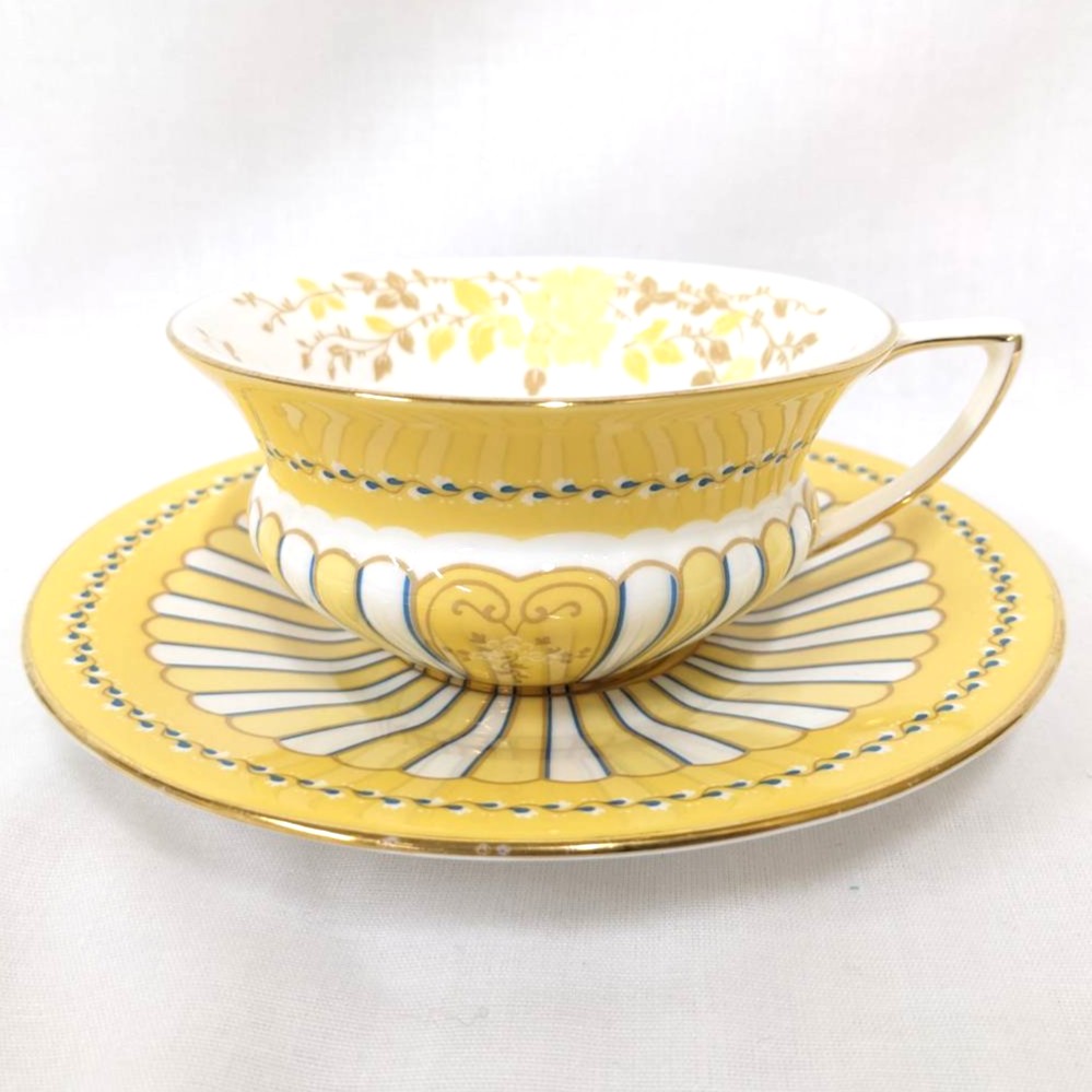 ウェッジウッド,カップ&ソーサー,イエローリボン