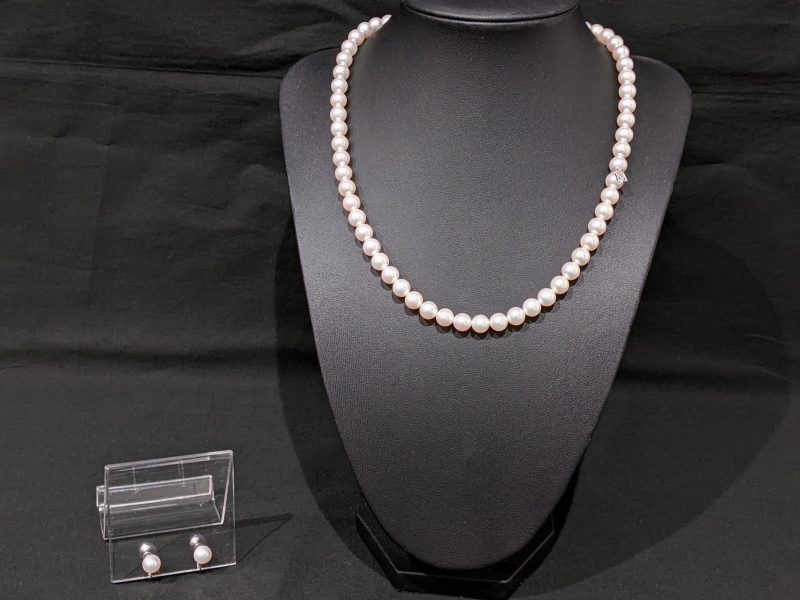 MIKIMOTO,パールネックレス,チャーム付き