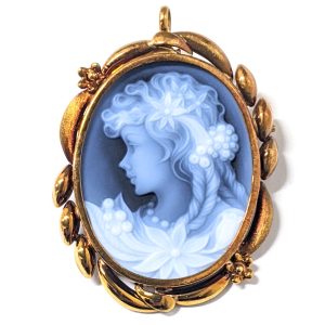 カメオ,ペンダントトップ,金