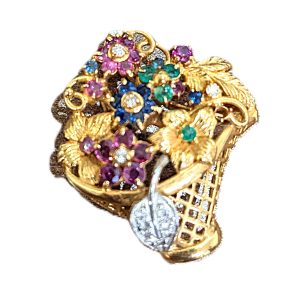 K18,ブローチ,ジュエリー