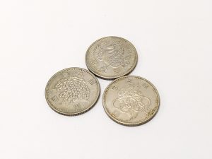 100円銀貨,稲穂,鳳凰