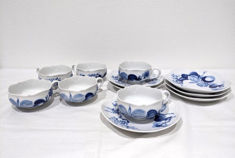 マイセン,ティーカップセット,ブルーオーキッド