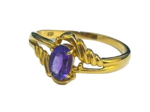 K18,アメジスト,リング