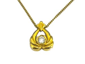 K18,ダイヤ,ネックレス