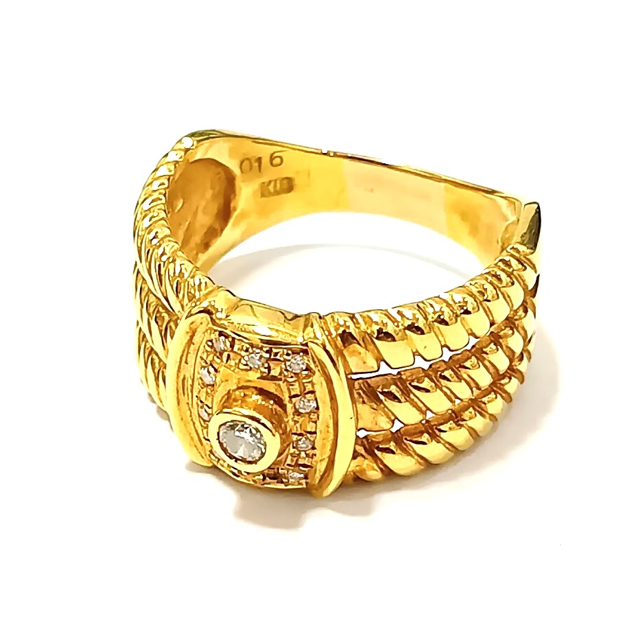 K18,ダイヤ,リング