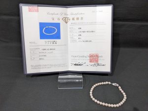 アコヤ真珠,ブレスレット,白色